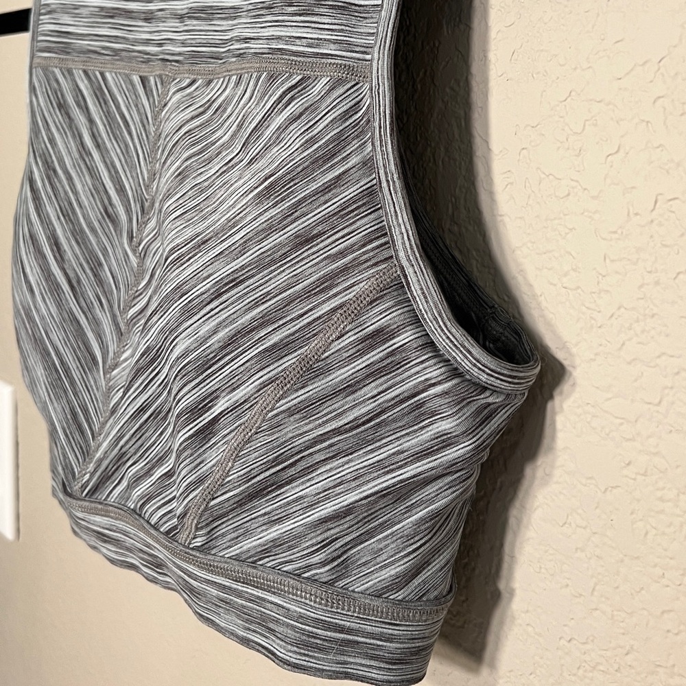 Prana | Lupita Crop Bra Top Yoga Workout Gray Open Back Sports Women Small - Picture 10 of 12